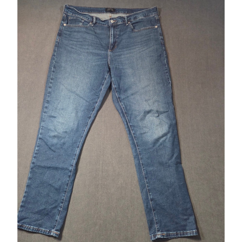 Banana Republic Girlfriend Jeans Womens 33/16 Long Dark Wash Mid Rise Denim